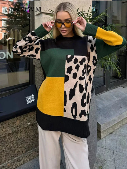 Leopard Luxe Knit Sweater