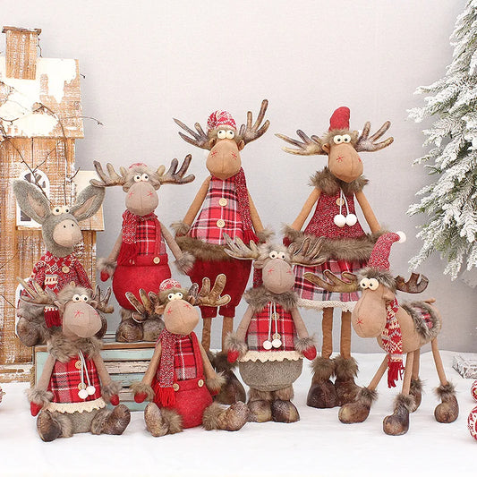 Christmas Elk Reindeer Plush Doll