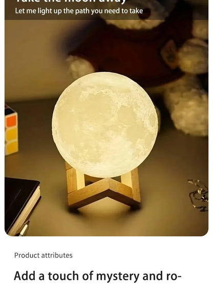 Lampe Veilleuse Lune Galaxie