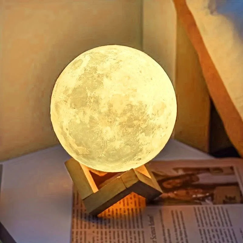 Lampe Veilleuse Lune Galaxie